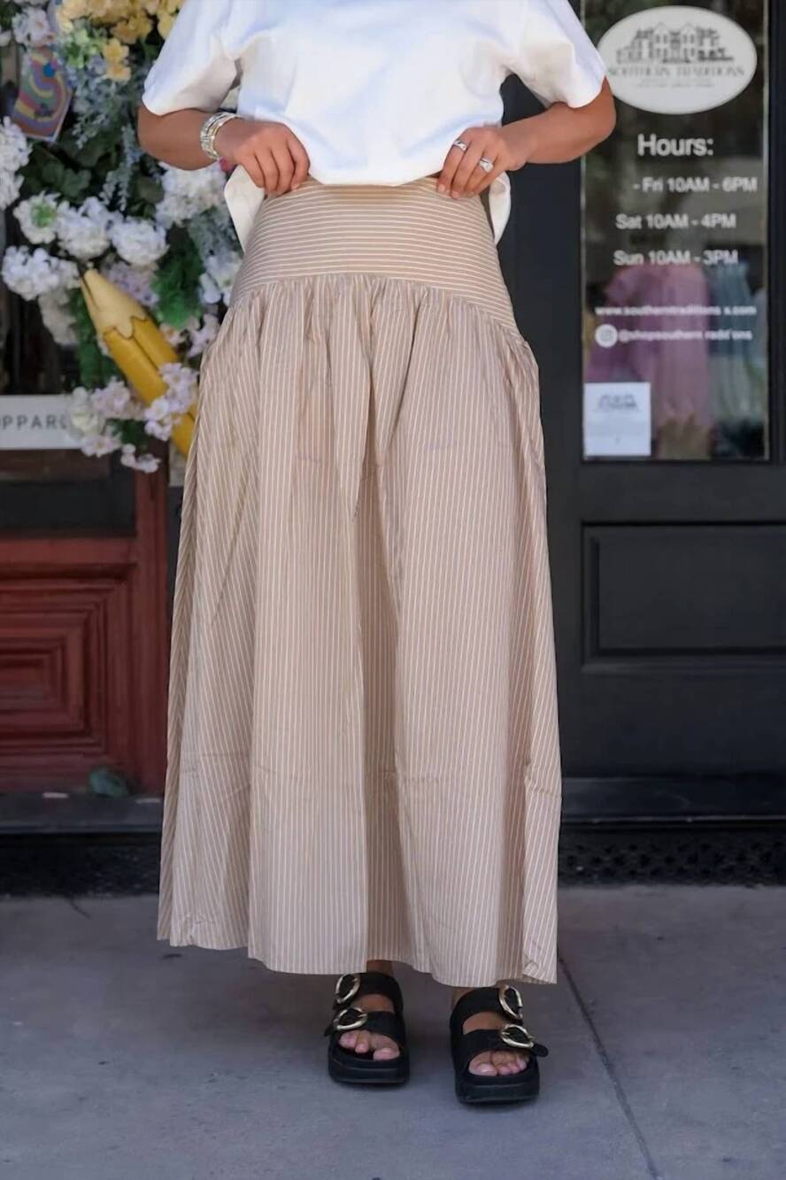 NEW ELAN tova skirt in beige